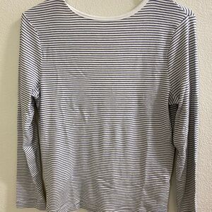 Citizens of Humanity  Set‎ of 2 - Striped Long Sleeve Tops, low back soft